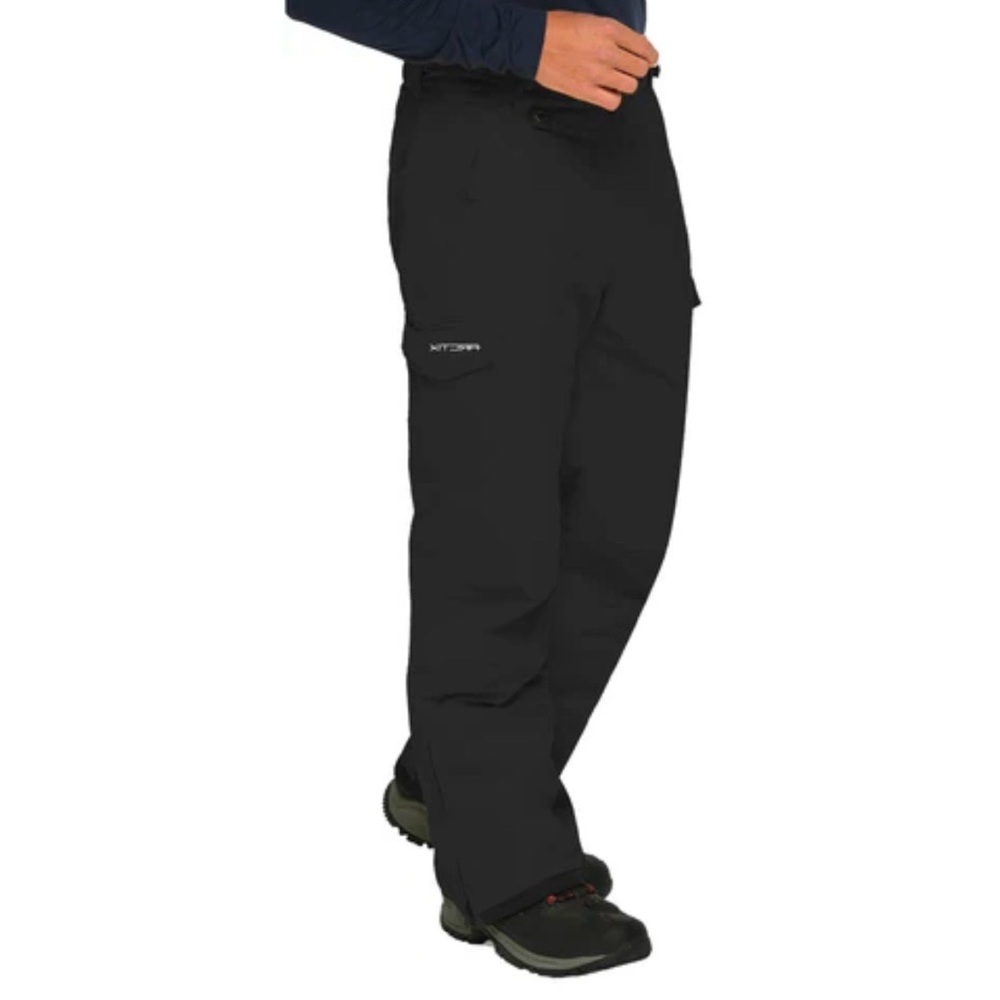 Arctix men’s black adjustable waist waterproof snow pants size medium